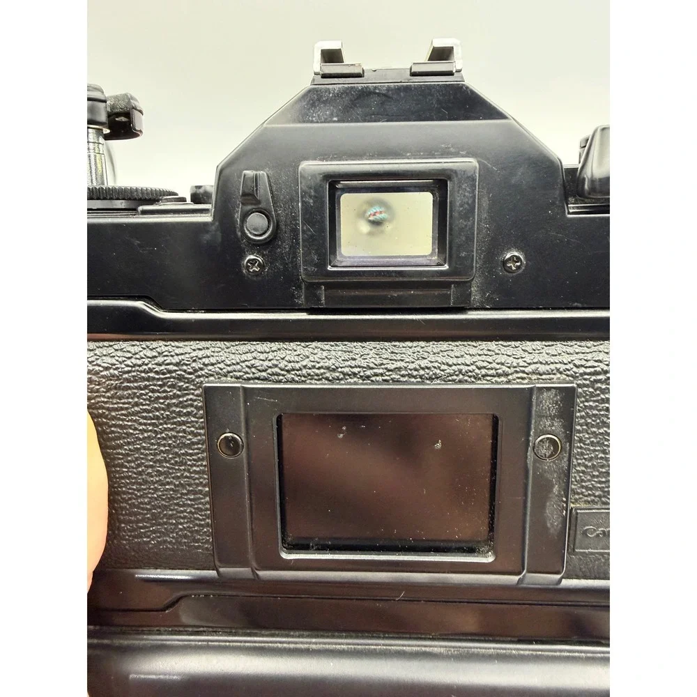 Canon A-1 35mm SLR Film Camera Body w/ Power Winder Shutter Fires Untested